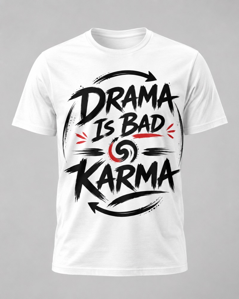 Drama Is Bad Karma t-shirt